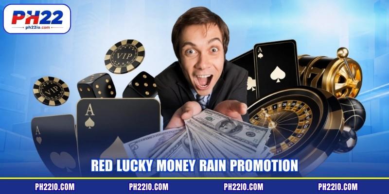 Red lucky money rain promotion