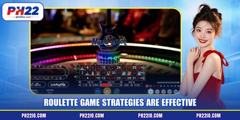 Roulette game strategies are effective